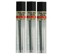 Lot de 3 tubes de 36 mines de recharge Pentel 0.5 mm pour porte-mine