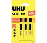 Lot de 3 tubes de 7 ml de Colle Tout Gel extra UHU