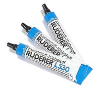 Lot de 3 tubes de colle pour verre acrylique Ruderer L530 - Transparente, résistante à l’eau - Colle pour plastique, modélisme - ABS, polystyrène, PVC, ASA, bois, métal, céramique, textile