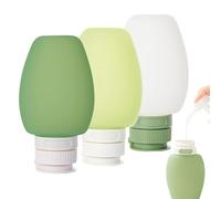 Lot de 3 tubes de voyage en silicone pour nourriture pour animaux de compagnie - Flacons rechargeables | Pour shampooing, lotion, après-shampoing et accessoires de voyage pour animaux de compagnie