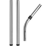 Lot de 3 tubes d'extension de tuyau 32 mm chromé pour aspirateur Numatic Henry Hetty, alternative à 2548037