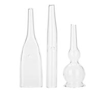 Lot de 3 tubes en verre pour enlever les points noirs, nettoyant pour le visage, accessoires sous vide pour salon de beauté