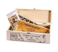 Lot de 3 Turrones de 500 grammes dans Coffre de Chopo (Jijona, Alicante, Chocolat c/Amandes)