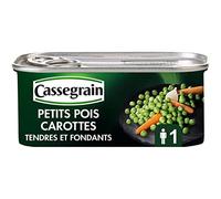 Lot de 3 unités *** CASSEGRAIN Petits pois carottes tendres et fondants 130g