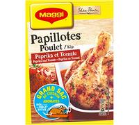 Lot de 3 unités *** MAGGI Papillotes poulet paprika et tomate sans colorant articifiel 28g
