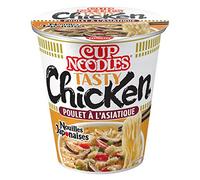 Lot de 3 unités *** NISSIN Cup nouilles japonaises instantanées au poulet à l'asiatique 1 personne 63g
