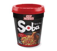 Lot de 3 unités *** NISSIN Soba nouilles instantanées chili cup 1 personne 92g