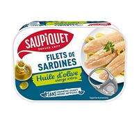 Lot de 3 unités *** SAUPIQUET Filets de sardines sans arêtes à l'huile d'olive vierge extra 100g