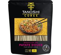 Lot de 3 unités *** TANOSHI Nouilles de patate douce à cuire pour japchae coréen en sachet 4/5 personnes 210g