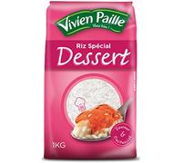 Lot de 3 unités *** VIVIEN PAILLE Riz rond blanc spécial dessert 1kg