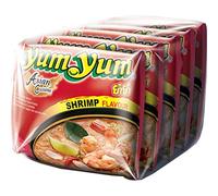 Lot de 3 unités *** YUM YUM Nouilles asiatiques instantanées saveur crevette sachets 5X60g