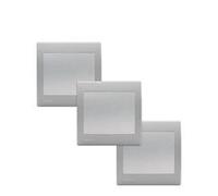 Lot de 3 Va et Vient Silver Delta Iris + Plaque basic Silver-Siemens Ingenuity for Life