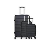 hero - lot de 3 - valise grand format, valise cabine et valise cabine xxs renoso - noir noir