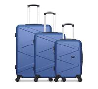 Lot de 3 - Valise grand format, valise weekend et valise cabine AMAZONE - bleu - WAVE PARIS