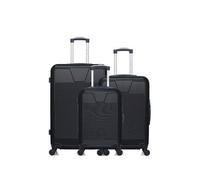 - lot de 3 - valise grand format, valise weekend et valise cabine selenga - noir