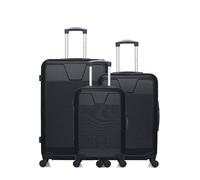 Lot de 3 - Valise grand format, valise weekend et valise cabine SELENGA - NOIR - WAVE PARIS