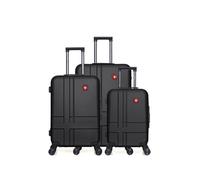 - lot de 3 - valise grand format, valise weekend et valise cabine uster - noir