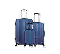 - lot de 3 - valise grand format, valise weekend et valise cabine xxs lipari - marine