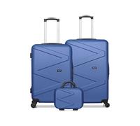 - lot de 3 - valise grand format, valise weekend et vanity amazone - marine