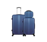 hero - lot de 3 - valise grand format, valise weekend et vanity lipari - marine marine G