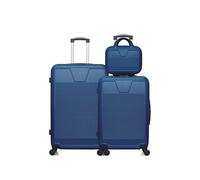 - lot de 3 - valise grand format, valise weekend et vanity selenga - marine