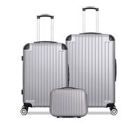 Lot de 3 - Valise grand format, valise weekend et vanity TAGE - gris - WAVE PARIS