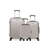 Lot de 3 - Valise weekend, valise cabine et valise cabine XXS BROOKLYN - beige - AMERICAN TRAVEL