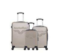 Lot de 3 - Valise weekend, valise cabine et valise cabine XXS CHELSEA - beige - AMERICAN TRAVEL