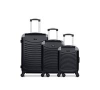 - lot de 3 - valise weekend, valise cabine et valise cabine xxs congo - noir
