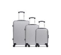 - lot de 3 - valise weekend, valise cabine et valise cabine xxs lena - gris