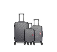 swiss kopper - lot de 3 - valise weekend, valise cabine et valise cabine xxs spiez - gris fonce GRIS FONCE G