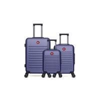 - lot de 3 - valise weekend, valise cabine et valise cabine xxs wil - marine