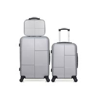 hero - lot de 3 - valise weekend, valise cabine et vanity coronado - gris gris G