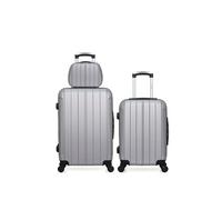 hero - lot de 3 - valise weekend, valise cabine et vanity fogo - gris gris G