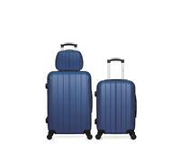- lot de 3 - valise weekend, valise cabine et vanity fogo - marine