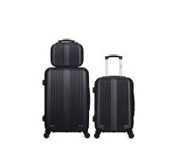 Valise - HERO - LIPARI - Lot de 3 - Noir - Coque rigide - Imperméable
