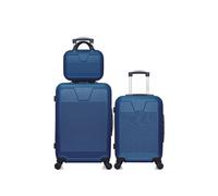 - lot de 3 - valise weekend, valise cabine et vanity selenga - marine