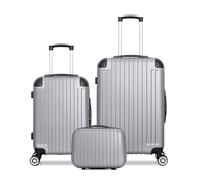 Lot de 3 - Valise weekend, valise cabine et vanity TAGE - gris - WAVE PARIS