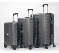 Lot de 3 Valises 20""/24""/28"" I Coque Rigide en ABS I Serrure à Code I 4 Roues à 360° I ARGENT - HOMEROKK