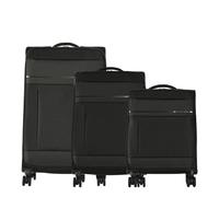 Lot de 3 valises - BEMON - Miami - 55/67/78 cm - Anthracite - Polyester souple, 4 roues