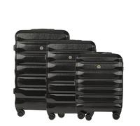 Lot de 3 valises extensibles - BEMON - Nice - ABS coque rigide - 55/65/75 cm - Extensibles, roulettes 360°