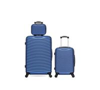 lot de 3 - valises grand format, cabine et vanity etna - marine marine