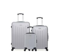 LOT DE 3 - Valises grand format, weekend et cabine XXS BROOKLYN - gris - AMERICAN TRAVEL