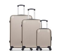 Lot de 3 valises Grand Format, Weekend et Cabine XXS CARPATES beige