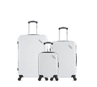 LOT DE 3 - Valises grand format, weekend et cabine XXS CITE - BLANC - BLUESTAR