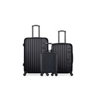 - lot de 3 - valises grand format, weekend et cabine xxs porter - noir