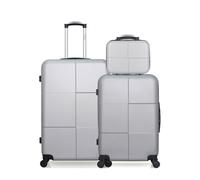 Lot de 3 - Valise grand format, valise weekend et vanity CORONADO - gris - HERO