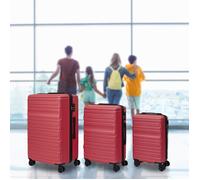 Lot de 3 Valises - JET LAG - Acapulco - Coque Rigide - Rose