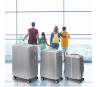Lot De 3 Valises - Jet Lag - New York - Polycarbonate - Gris