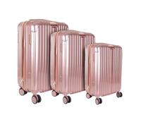 Lot de 3 Valises "Paris" 76cm Rose